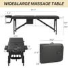 KCC Memory Foam Massage Table Premium Portable Foldable Massage Bed Height Adjustable, 84 Inches Long 28 Inchs Wide Home Salon Spa Bed Tattoo Table with Accessories &Carrying Case, Easy Set Up view 3