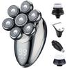 Head Shavers for Bald Men, 5 in 1 Electric Shaver for Men 7D Floating Cutter Head USB Rechargeable Rotary Shaver Smart Multifunctional Grooming Kit view 1