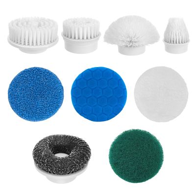 9-in-1 Electric Spin Scrubber Replaceable Brush Heads Set, Universal Electric Scrub Brush Heads for All Brands, Spin Brush Heads for Shower Scrubber, Electric Cleaning Brush for Bathroom Floor Tile