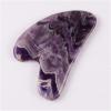 AMHIL Amethyst Rough Stone Amethyst Sawtooth Face Roller & Silicone Caps Gua Sha Care Tool Sets Natural Stone Quartz Massager Anti Wrinkle Cellulite Health (Color : Guasha Tool) view 1
