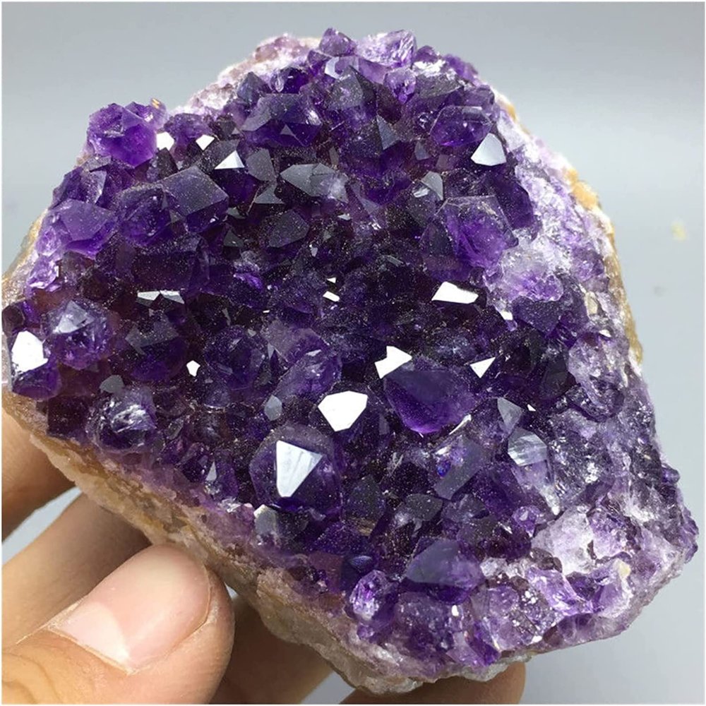 AMHIL Amethyst Rough Stone 256g Brazil DEEP Purple Amethyst