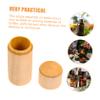 Cabilock 3pcs Wooden Box Single Bottle Storage Case for Essential Oils Perfumes and More Lightweight Stable Design for Desktop Organization view 3