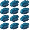 12 Pieces Silk Bonnet for Women Curly Hair Satin Bonnet Hair Wrap for Sleeping Cap with Tie Band (Blue Zircon) view 1