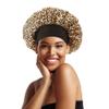 12 Pieces Silk Bonnet for Women Curly Hair Satin Bonnet Hair Wrap for Sleeping Cap with Tie Band (Leopard) view 4