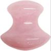 AMHIL Gua sha Scraper Board Rose Quartz Face Thin Massager Natural Stone Guasha Board Jade Roller Pink Crystal Facial Scraper Jade Facial Roller Set Massage Tool Set (Color : Guasha B) view 1