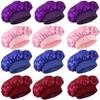 12 Pieces Silk Bonnet for Women Curly Hair Satin Bonnet Hair Wrap for Sleeping Cap with Tie Band (Multicoloured1) view 1