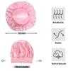 12 Pieces Silk Bonnet for Women Curly Hair Satin Bonnet Hair Wrap for Sleeping Cap with Tie Band (Multicoloured1) view 3