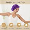 12 Pieces Silk Bonnet for Women Curly Hair Satin Bonnet Hair Wrap for Sleeping Cap with Tie Band (Multicoloured1) view 4