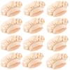 12 Pieces Silk Bonnet for Women Curly Hair Satin Bonnet Hair Wrap for Sleeping Cap with Tie Band (Champagne) view 1