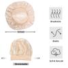 12 Pieces Silk Bonnet for Women Curly Hair Satin Bonnet Hair Wrap for Sleeping Cap with Tie Band (Champagne) view 2