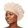 12 Pieces Silk Bonnet for Women Curly Hair Satin Bonnet Hair Wrap for Sleeping Cap with Tie Band (Champagne) view 3