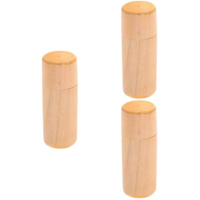 Alipis 3pcs Storage Box for Bottles Wooden Case for Essential Oils and Smooth Finish for Home Organization and Travel