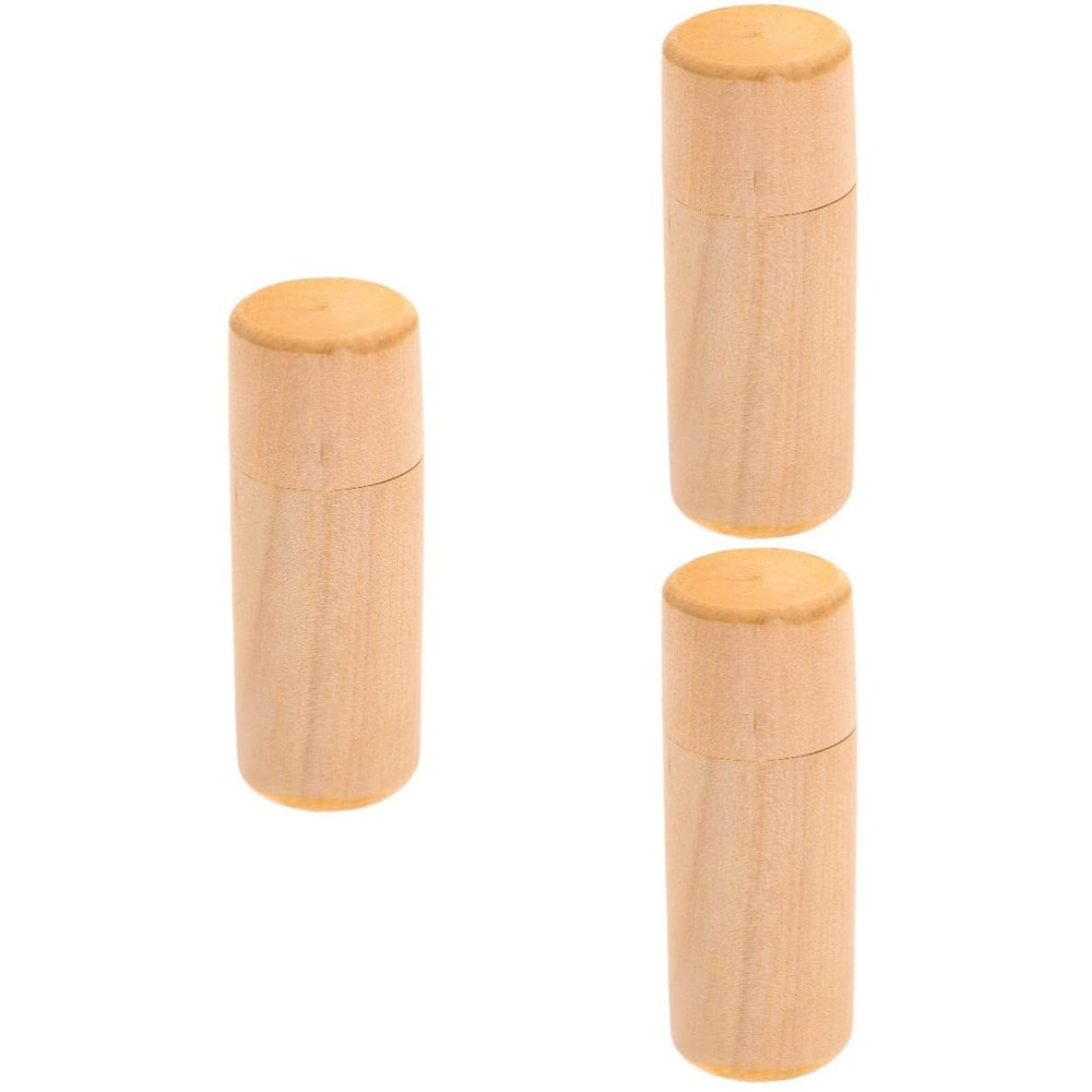 Alipis 3pcs Storage Box for Bottles Wooden Case for Essential Oils and Smooth Finish for Home Organization and Travel