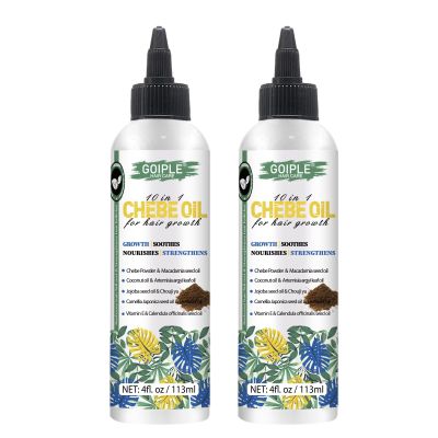Natural 10 in 1 Chebe Oil Moisturizer for Scalp, African Chebe Powder for Hair Growth Stronger, Thicker, Longer for All Hair Types(2pcs)