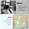 Realand Large Clear Toiletry Bags for Traveling, 4Pcs Waterproof Clear Travel Bags for Toiletries Women Men, Travel Toiletry Bag Set, Transparent Makeup Cosmetic Bag, Aqua view 4
