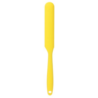 Wax Spatula Melting Wax Applicator Hair Removal Wax Bean Scraper Multifunctional Silicone Spatula Hair Removal Stick(Yellow)