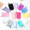12 pieces Flannel Cleansing Gloves Clear Water Cleansing Finger Cover Facial Makeup Cleansing Gloves view 2