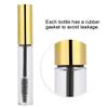 Empty Mascara Tube, 10ml Transparent Mascara Refillable Bottle with Eyelash Wand, Empty Eyelash Cream Container for Handicrafts Cosmetics(10ml-Gold) view 2