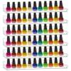 6 Pack Nail Polish Rack, Wall Mounted Organizer Shelf With Removable Anti-slip End Inserts, Clear Acrylic Display Holder for 90 Bottles view 1