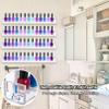6 Pack Nail Polish Rack, Wall Mounted Organizer Shelf With Removable Anti-slip End Inserts, Clear Acrylic Display Holder for 90 Bottles view 3