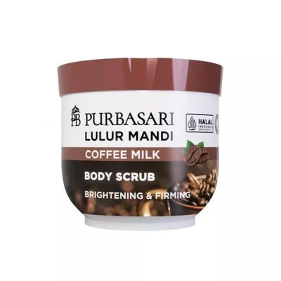 Purbasari Lulur Mandi Body Scrub Coffee Milk, 100 Gram (Pack of 1)