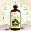 Castor Oil Pack Wrap Kit  USDA Organic, 16 oz Cold-Pressed Hexane-Free Castor Oil in Glass Bottle | Adjustable Cotton Flannel Waist & Neck Wraps | Made in USA | Liver, Abdominal & Detox Therapy view 2