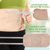 Castor Oil Pack Wrap Kit  USDA Organic, 16 oz Cold-Pressed Hexane-Free Castor Oil in Glass Bottle | Adjustable Cotton Flannel Waist & Neck Wraps | Made in USA | Liver, Abdominal & Detox Therapy view 4