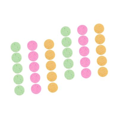 FRCOLOR 30pcs Cotton Pads for Face Reusable Makeup Remover Makeup Sponges for Foundation Rounded Applicators Comfortable