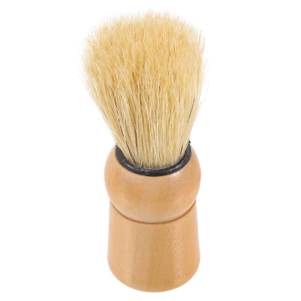 COLLBATH Portable Beard Brush for Men Natural Boar Bristle Grooming Tool for Beard and Mustache Care Multi-use Shaving Brush and Boyfriends