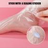 Rukinovi 100pcs Paraffin Bath Liners - Disposable Plastic Foot Covers for Moisturizing Foot Spa, Women's Feet Care Socks (Transparent) view 4