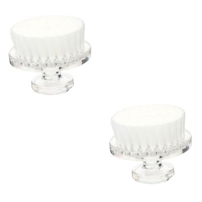 FOMIYES 2pcs Soft-Bristle Face Cleaning Brush for Gentle Exfoliation and Makeup Removal Multi-Functional Facial Scrubber for Home and Travel for Skin Types