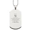 Gigi Christmas Perfect Gifts, Gigi Silver Dog Tag, Motivational Gigi Engraved Gifts, Birthday Gifts For Gigi, To My Gigi Life is learning to dance in the rain, finding good in each day. I'm always view 1
