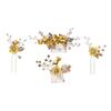 Abaodam 1set Wedding Bride Hair Comb for Special Occasions Elegant Flower Design Accessory for Weddings and Evening Parties view 1