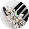 Abaodam 2pcs Imitation Pearl Hair Comb for Women Elegant Floral Rhinestone Headdress for Weddings Dinners Dances and Daily Use Delicate Design for Enhanced Charm and Confidence view 4