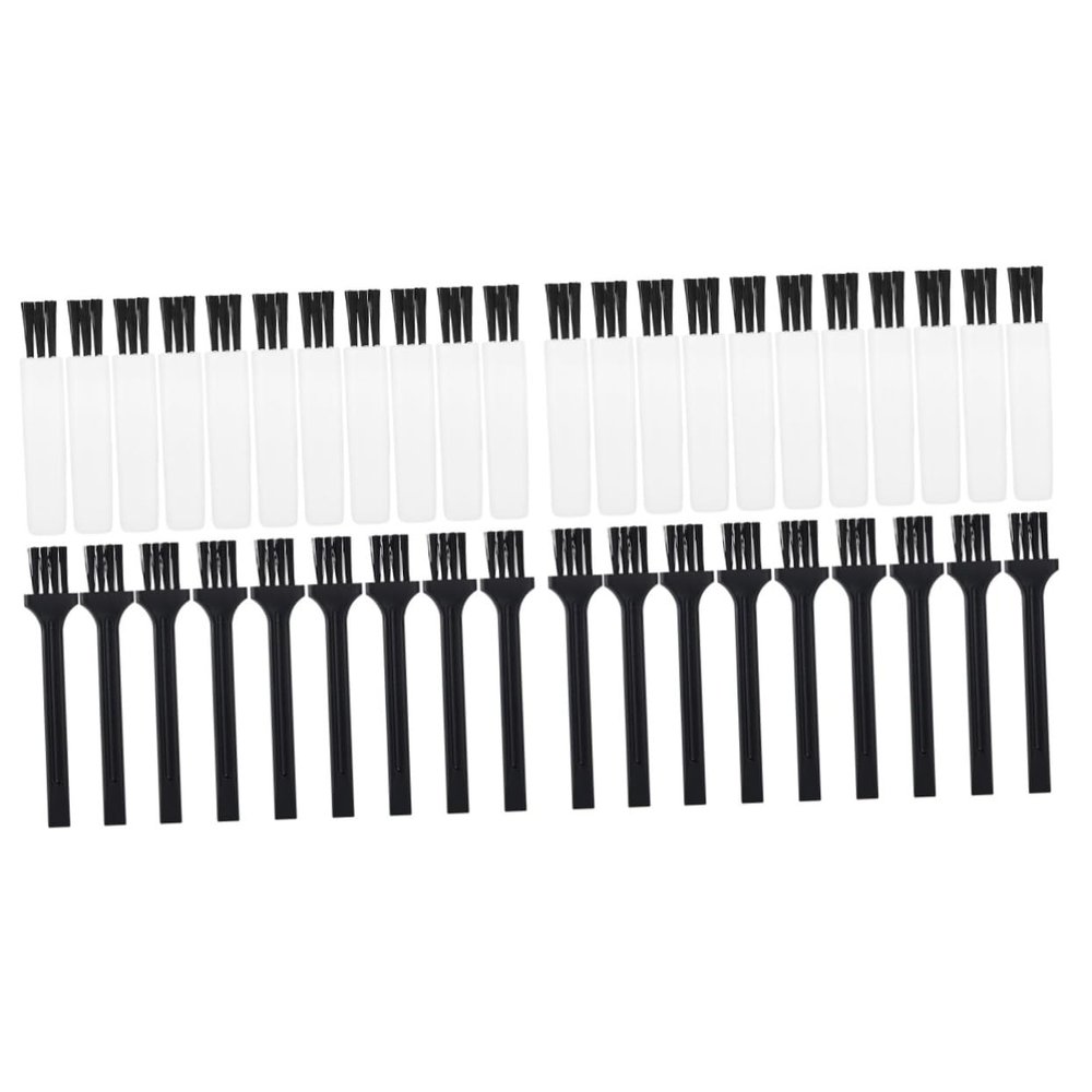 FOMIYES 2sets Razor Accessory Small Razor Mini Cleaning Brush Barber Blade Cleaner Blade Brush Shaver Cleaner 30pcs*2