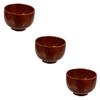 FRCOLOR 3pcs Handmade Shaving Soap Cup Elegant Solid Wood Perfect Present for Men view 1