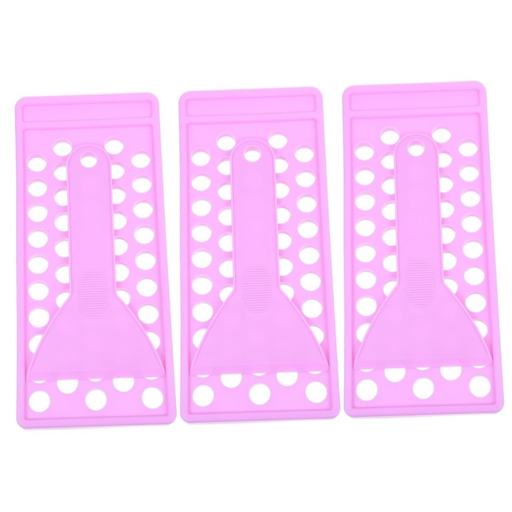FOMIYES 3sets Lip Gloss Tray Lip Balm Kit Spatula for Homemade Lipstick and Gloss Crafting