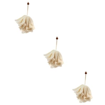 FRCOLOR 3pcs Shower Ball Bath Bathroom Scrub Bath Accessory for Home Travel Exfoliating Body Scrubbers for Shower