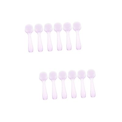 Beavorty 12pcs Nail Dust Removing Brush Manicure Accessory for Cleaning Portable Design Bristles for Nail Care and Salon Use