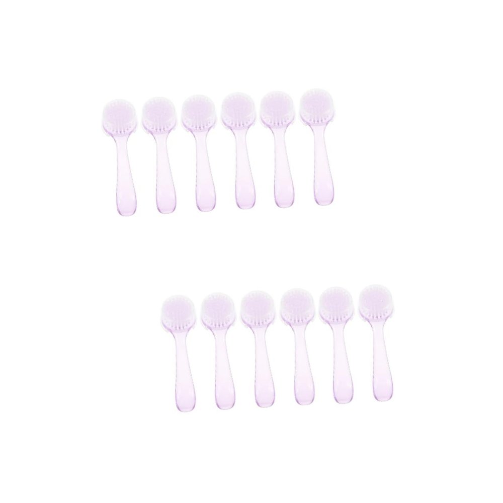 Beavorty 12pcs Nail Dust Removing Brush Manicure Accessory for Cleaning Portable Design Bristles for Nail Care and Salon Use