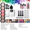 Makeup Kit for Women Full Kit - Eyeshadow Palette, Lipsticks, Lipgloss, Blushes, Contour, Highlighters, Makeup Pencil, False Eyelashes, Re-usable Train Case Gift Set for Teen Girls Starters Pros view 2