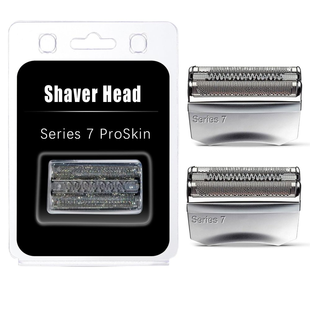 HONGNAL 2Pack Series 7 Replacement Head for Braun Series 7 Foil Shaver Replacement Heads Compatible with 70s Replacement Compatible with Series 7 Shavers 70s 720,750CC, 760CC,790CC,9565 Foil Shaver