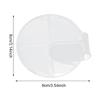 yueton 2PCS Acrylic Makeup Mixing Tray Makeup Palette Spatula Eyeshadow Makeup Hand Palette Nail Art Transparent Palette Hand Makeup Mixing Palette Cosmetic Foundation Dish for Makeup Foundation view 2