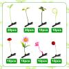 100pcs Sprout Clips, Funny Bean Sprout Hair Clips Butterfly Mushroom Plant Hairpins Hair Accessories for Women Girls Party view 3