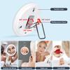 JJhxr 30X Magnifying Mirror with Lights, 6inch Makeup Magnified Mirror 30X Lighted Travel Magnification with 3 Suction Cups and 360 Adjustable Stand- Includes Tweezers & Scissors view 3