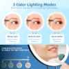 JJhxr 10X Magnifying Mirror with Lights, 6inch Makeup Magnified Mirror 10x Lighted Travel Magnification with 3 Suction Cups and 360 Adjustable Bracket - Includes Tweezers & Scissors view 2