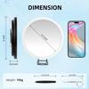 JJhxr 10X Magnifying Mirror with Lights, 6inch Makeup Magnified Mirror 10x Lighted Travel Magnification with 3 Suction Cups and 360 Adjustable Bracket - Includes Tweezers & Scissors view 4