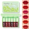 Eakroo 6 Colors lemon Lip Tint Stain Set, Korean Velvet Lip Stain Lip Gloss Lip Tint Stain, Liquid Lipstick for Women, Lip Stain Long Lasting Waterproof, Non-Stick Cup, High Pigment, Vivid Color view 1
