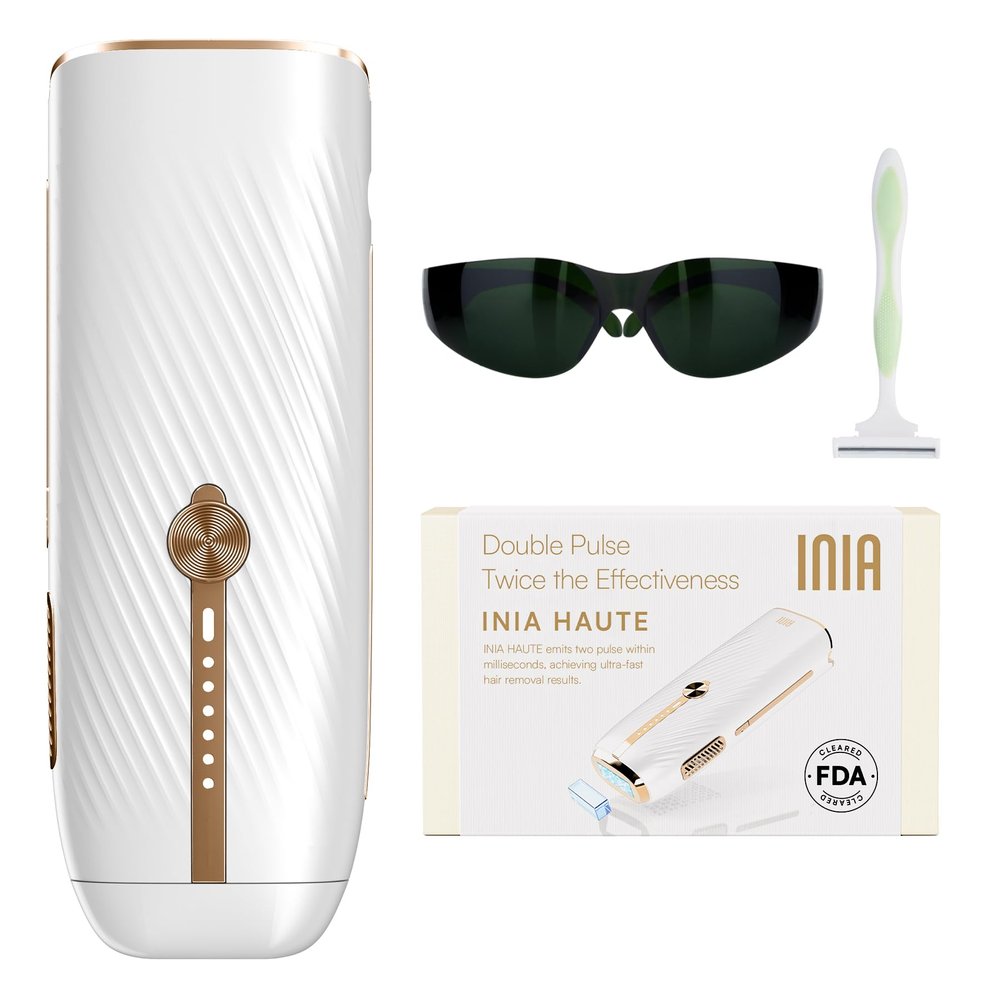 Laser Hair Removal for Women and Men, IPL Hair Removal Device with Ice-Cooling, Double Effectiveness & 5 Flashes per Second for Long-Lasting and Nearly Painless Results