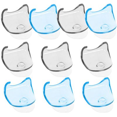 Beavorty 10pcs Suction Cup Razor Holders Wall Mounted Shaver Stands Durable Plastic Razor Storage for Space-saving Showers Lightweight and Portable Design